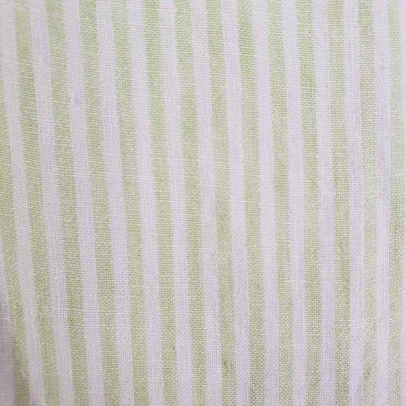 Tommy Bahama Two Palms Green Striped Ruffle Linen Shift Dress Size Medium - Picture 5 of 10